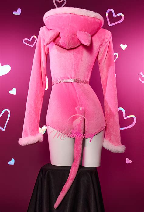 Halloween Plush Homewear Romper And Socks With Belt And Tail Sexy Lingerie Bodysuit Top