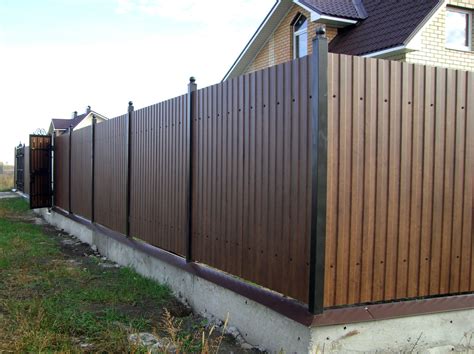 Забор из профлиста №2 купить в Брянске, цена, фото