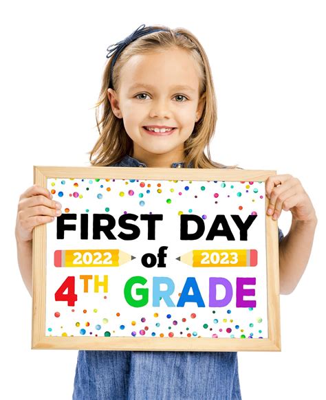 Free Printable First Day of School Signs 2024-25 | School signs, First day of school, School