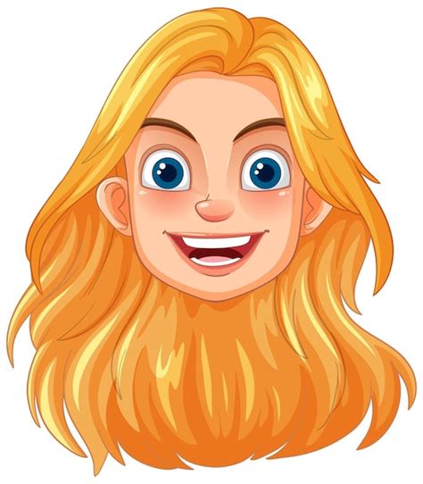 Free Vector Happy Blonde Cartoon Character