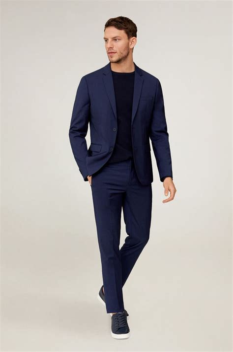 Mango Man - Marynarka Paulo kolor granatowy | Mens outfits, Stylish ...