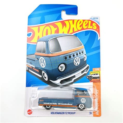 HOT WHEELS VOLKSWAGEN 2024 42 風火輪汽車 1 64 大眾 T2 皮卡金屬壓鑄模型玩具車 蝦皮購物