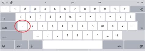 Is There A Hyphen On An IPad Keyboard Apple Community