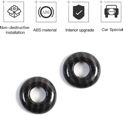 Buy Car Door Bolt Door Lock Pin Cover Trim Ring For Dodge Challenger