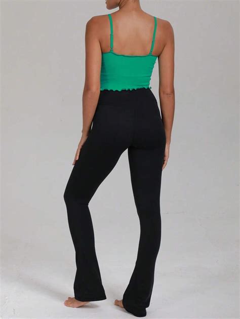 Women S Nude Feel High Waist Peach Hip Shaping Yoga Pants Seamless Flared SHEIN USA