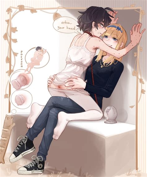 Blind Girl And Blonde Girl Original Drawn By Popopoka Danbooru