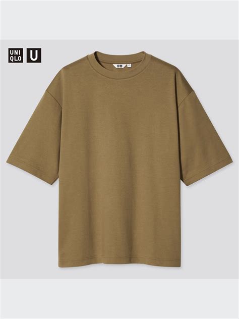 ユニクロ公式 エアリズムコットンオーバーサイズtシャツ（5分袖）