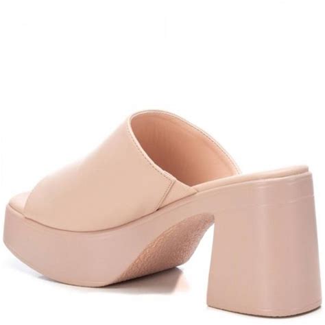 Refresh Womens Slip On Mule Sandal Nude Paul Byron Shoes Ireland