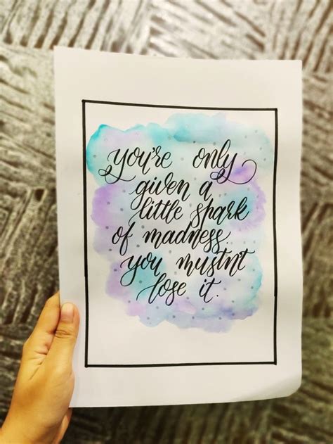 Brush Calligraphy using Tombow Fudenosuke | Hand lettering quotes ...