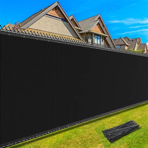 X Ft Black Fence Privacy Screen Windscreen Privacy Shade Cover