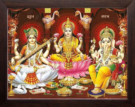 Laxmi Ganesh Saraswati Wallpaper