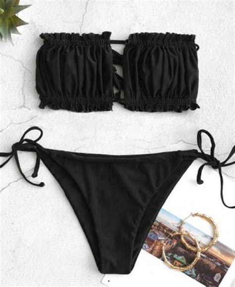 Zaful Damen Bikini Schwarz L Baden Kaufen Auf Ricardo