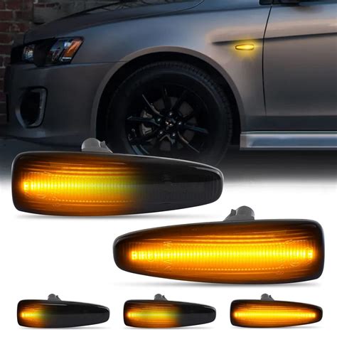 D Lumina Led Side Marker Light Assembly Smoked Lens Sequential Blink