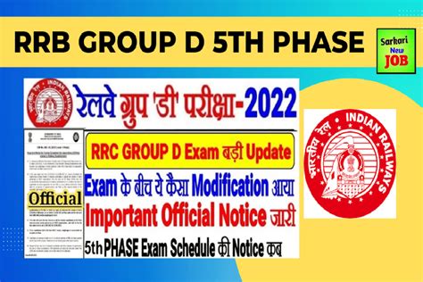 Rrb Group D Th Phase Exam Date Th