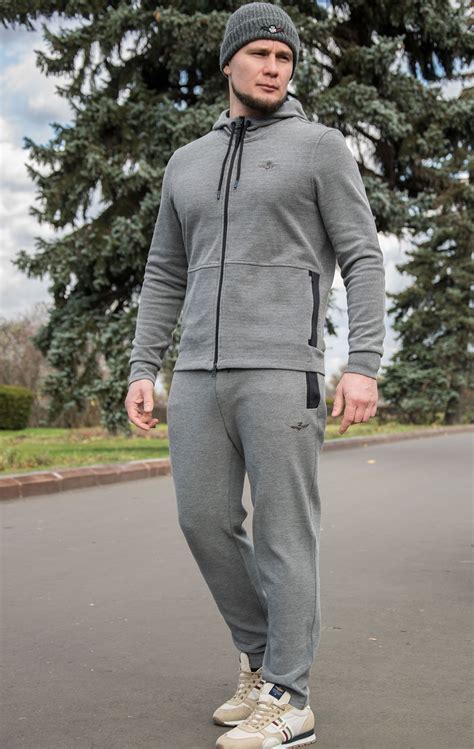 Костюм спортивный AERONAUTICA MILITARE FW 21/22/TR melange grigio ...