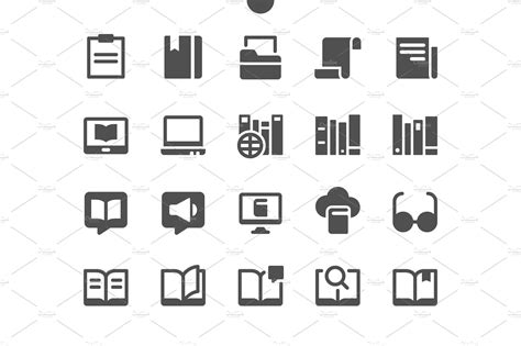 Reading Icons Solid Icons Creative Market