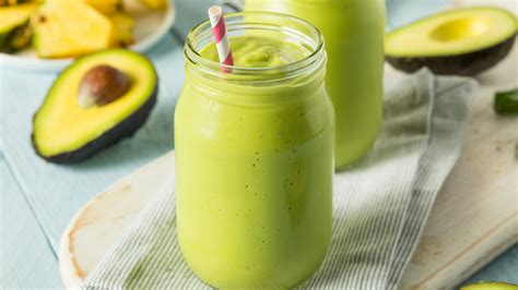 Smoothie De Abacate Espinafre Veganox