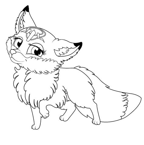 Lovely Fox Coloring Page Download Print Or Color Online For Free