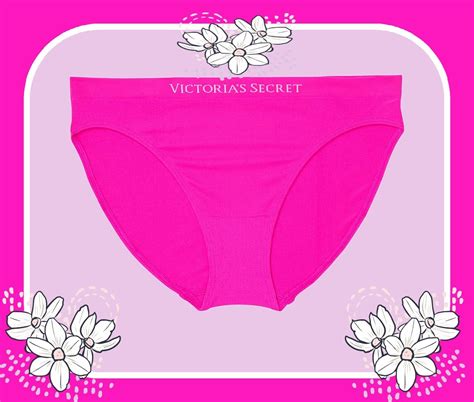 Xxl Hot Fuchsia Magenta Neonwow Pink Logo Seamless Victorias Secret Bikini Panty Ebay