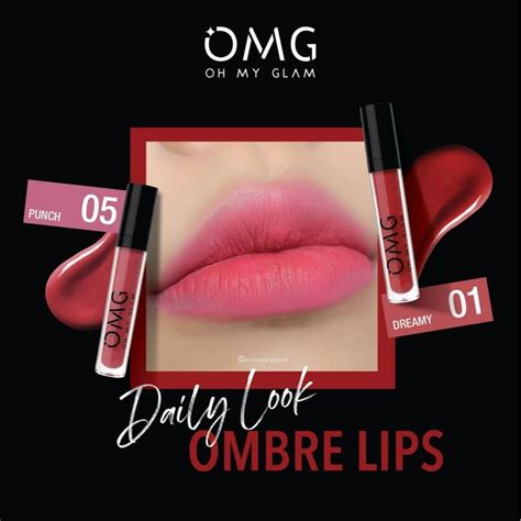 Jual 𝐁𝐘 𝐀𝐃𝐈𝐍𝐃𝐀 Paket Ombre OMG LipCream isi pcs Soft Nude Oh My Glam Matte Lip cream Shopee
