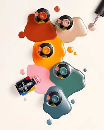 Amazon Mefa Pcs Gel Nail Polish Kit Colors Popular All Seasons Nude Pink Red Brown