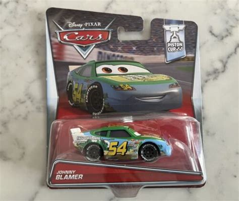 Disney Pixar Cars Johnny Blamer Faux Wheel Drive Piston Cup Rare