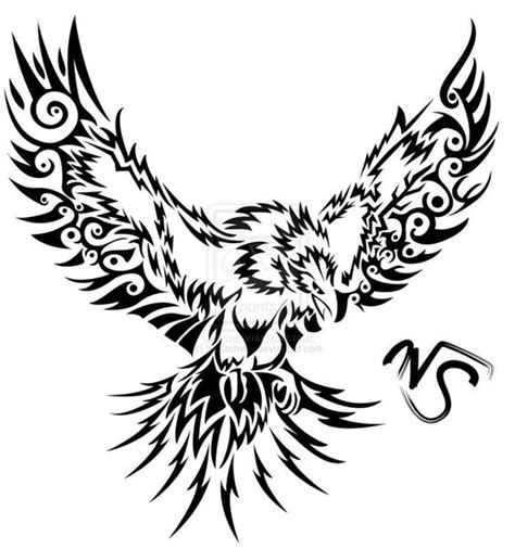 Flaming Eagle Tattoo - ClipArt Best