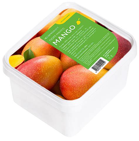 Пюре манго без сахара 1кг*8, Экопродукт: купить за 702₽ | Поставка ...