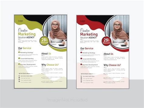premium vector business flyer design template