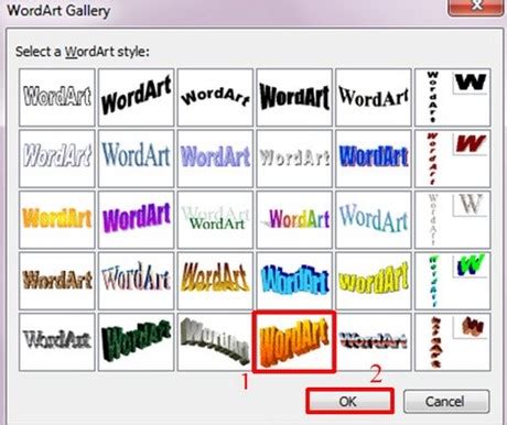 Word - Create beautiful fonts in WordArt