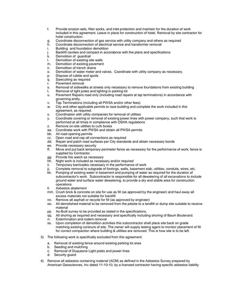 Solution General Demolition Scope Of Work Studypool