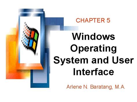 chapter  windows operating system  user interface