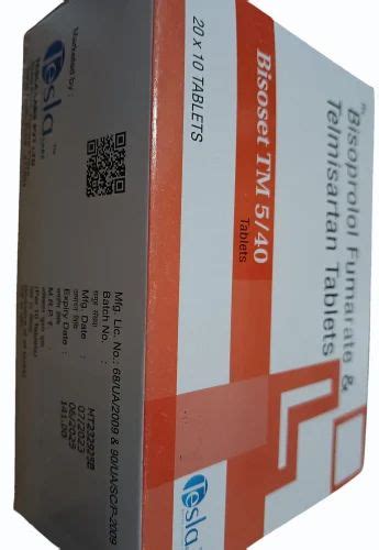 Mg Bisoprolol Fumarate Telmisartan Tablet At Rs Box Bisoprolol