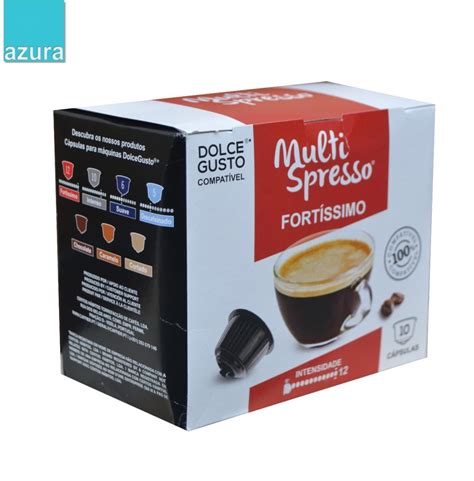 10 Capsulas café MultiSpresso Fortíssimo Compatível Dolce Gusto