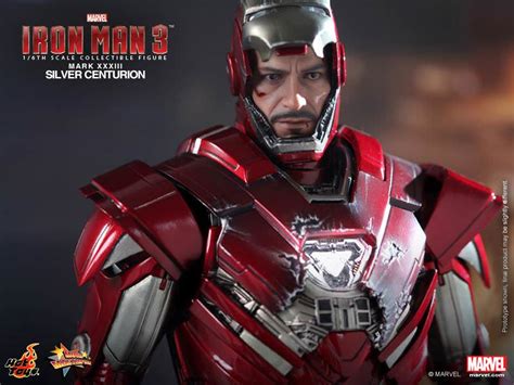 Hot Toys MMS 213 Iron Man 3 Mark XXXIII Silver Centurion Armor Hot Toys Complete Checklist