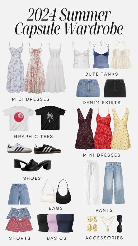 Trendy Summer Capsule Wardrobe Summer Fashion Trends