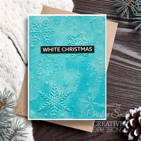 Shimmering Snowflakes 3D Embossing Folder Wild Warehouse