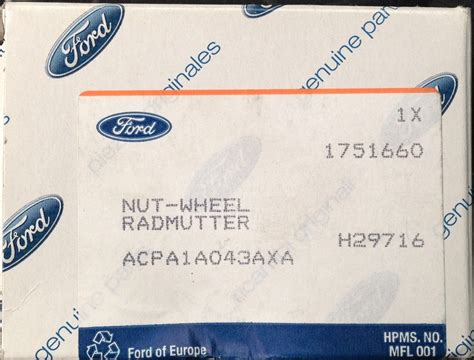 Секретки для литых дисков Ford — Ford B-Max, 1 л, 2013 года | колёсные ...
