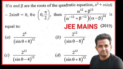 Quadratic Equation Top Question For Jee Mains Jee Jeemains