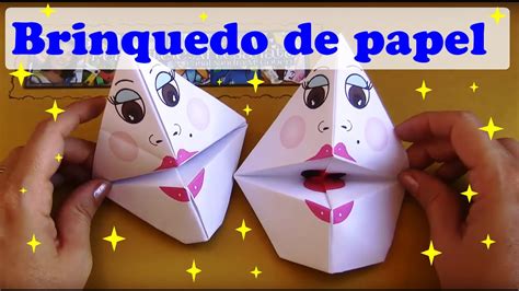 Como Fazer Brinquedo De Papel Fantoche De Origami 1 Youtube