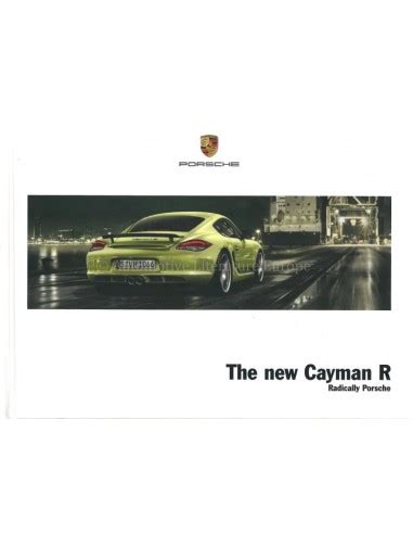 2011 PORSCHE CAYMAN R HARDBACK BROCHURE ENGLISH