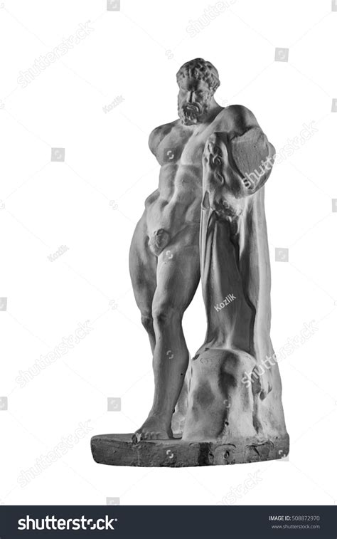 Plaster Statue Hercules Naked Man Stock Photo Shutterstock