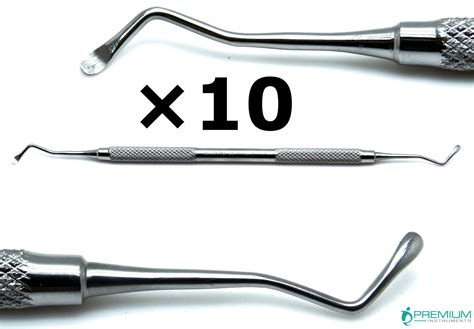 10× Dental Excavator 19w Restorative Double Ended Endo Spoon 2mm