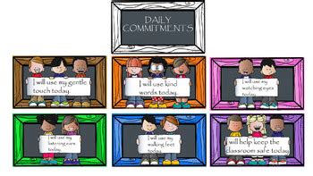 Commitment Charts - Blackboard Design by TeacherSam | TpT