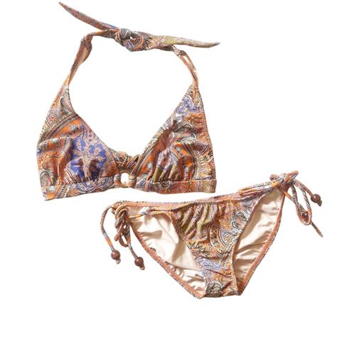 Shoshanna Swim Vintage Y K Shoshanna Swimwear Paisley Bikini Set