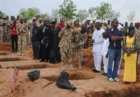 Gallant Soldiers Killed By Boko Haram Given Mass Burial In Borno State