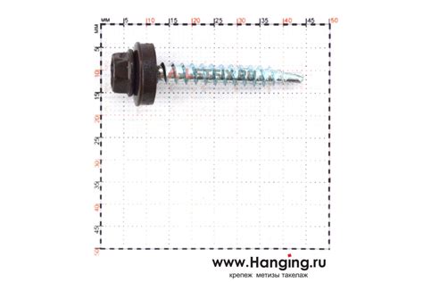 Саморезы кровельные 4,8х38 RAL 8017 (шоколадно-коричневый цвет)