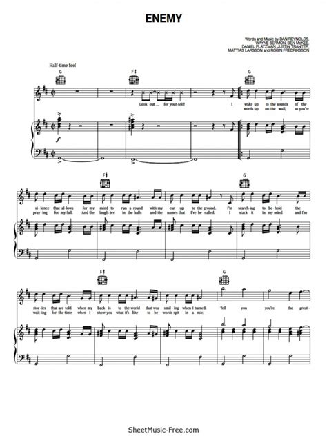 Enemy Sheet Music Imagine Dragons | PDF