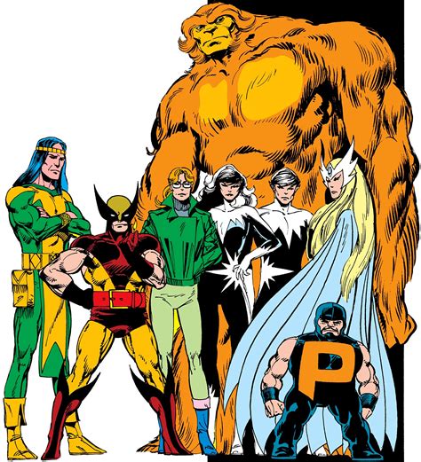 Marvel Alpha Flight Characters