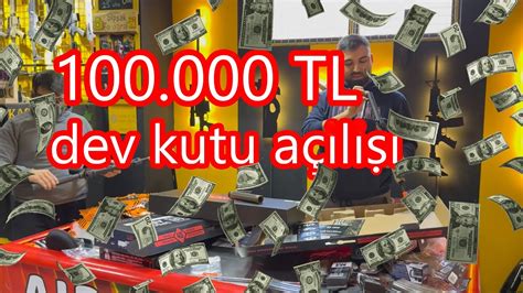 100 BİN TL AİRSOFT KUTU AÇILIMI YouTube